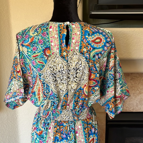 SHEIN Gorgeous Floral Paisley wide leg Romper Jumpsuit! Size XL/12 - Picture 7 of 13